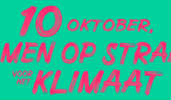 banner Klimaatmars 10/10/2021